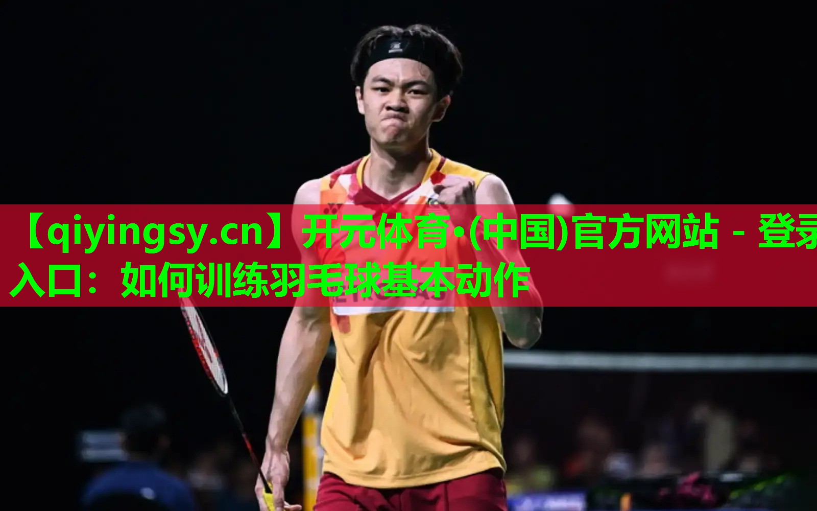 <strong>开元体育·(中国)官方网站 - 登录入口：如何训练羽毛球基本动作</strong>