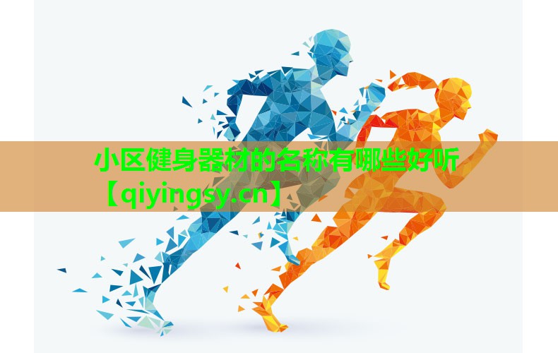 小区健身器材的名称有哪些好听